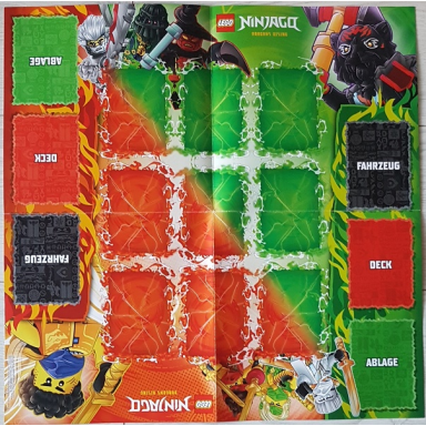 ninjago trading card game german series 10 - game board double-sided