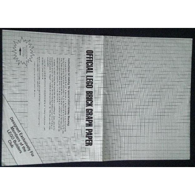 brick graph paper exclusive for lego builders club 1989 - holiday stocking