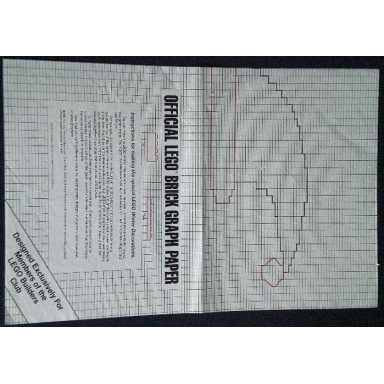 brick graph paper exclusive for lego builders club 1991 - winter decorations