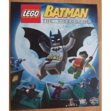 batman poster advertisement for videogame double-sided s08