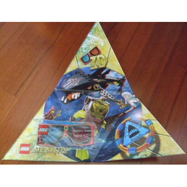 atlantis 3d poster triangular with 3d glasses 852906