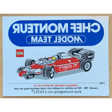 patch iron-on model team chef monteur set 5540
