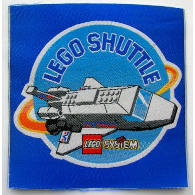 patch iron-on lego system shuttle