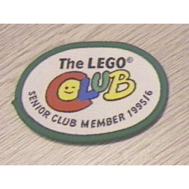 patch sew-on cloth oval the lego club senior member 1995 1996