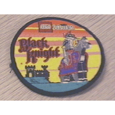patch sew-on cloth round lego system black knight