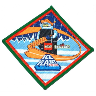 patch sew-on cloth diamond green border ice planet 2002