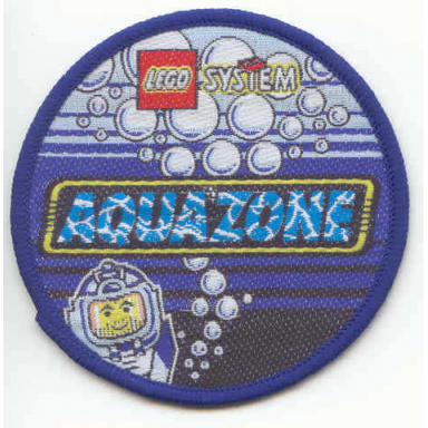 patch sew-on cloth round lego system aquazone