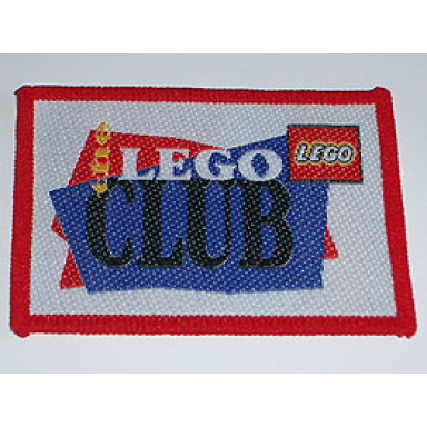 patch sew-on cloth rectangle the lego club