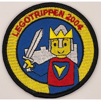 patch sew-on cloth round legotrippen 2004