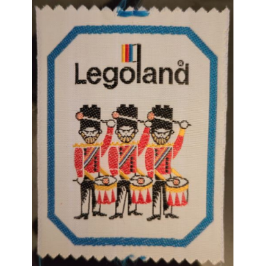 patch sew-on cloth rectangle legoland grenadiers with drums - wide version