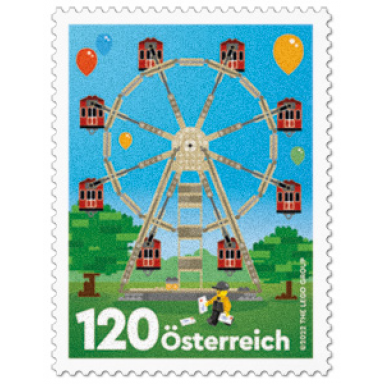 lego stamp austria 2022 - 90 years of lego