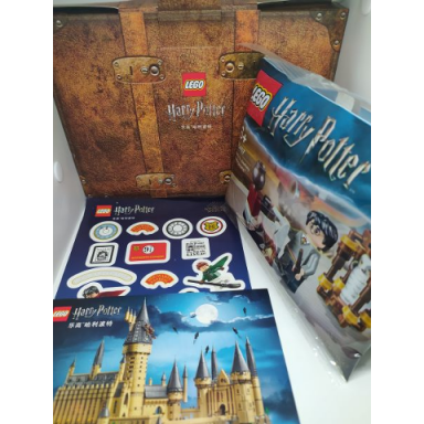 harry potter suitcase with set 30407 postcard and sticker sheet