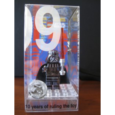 toy fair invitation 2009 star wars promotional darth vader chrome black
