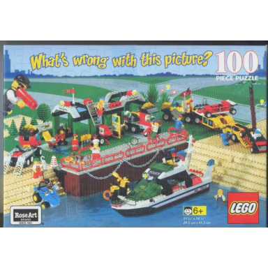 roseart 100 pieces whats wrong with this picture? harbor scene puzzle