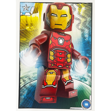 avengers trading card collection english series 1 - 18 iron man
