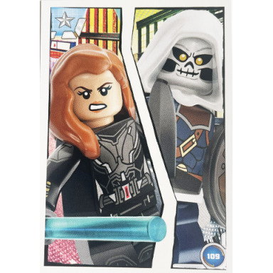 avengers trading card collection english series 1 - 109 black widow vs taskmaster