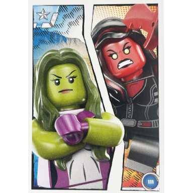 avengers trading card collection english series 1 - 111 she-hulk vs red she-hulk