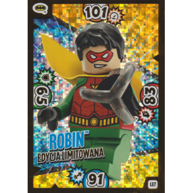 batman trading card game polish series 1 - le7 robin edycja limitowana
