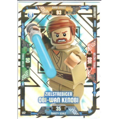star wars trading card game german series 1 - le2 zielstrebiger obi-wan kenobi