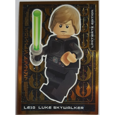 star wars trading card collection german series 5 jubiläums-edition - le10 luke skywalker limitierte edition