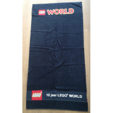towel 10 jaar legoworld 70 x 140 cm black