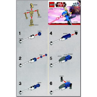battle droid on stap - mini polybag