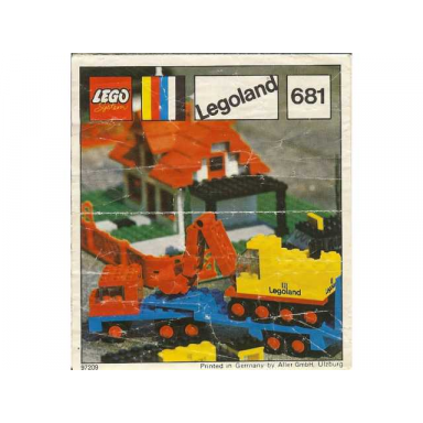 low-loader with 4 wheel excavator