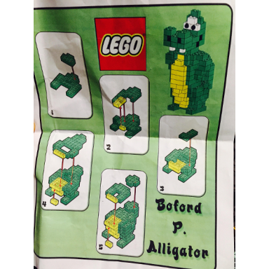 lego brand store exclusive build - boford p alligator