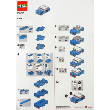 lego brand store exclusive build - harry potter ford anglia