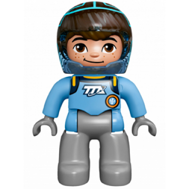 duplo figure lego ville miles with helmet