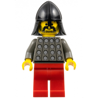 fright knights - knight 3 red legs black neck-protector