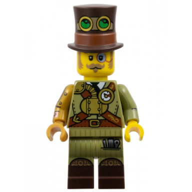 steampunk inventor series 27 minifigure only without stand and accessories