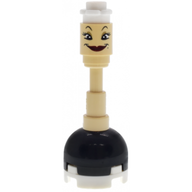 fifi babette - white flower top dark red lips