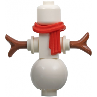 snowman - red scarf no hat
