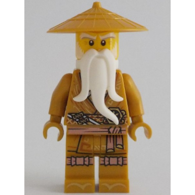 wu sensei - pearl gold robe white beard