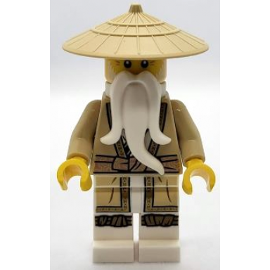 wu sensei - legacy tan robe braided ponytail