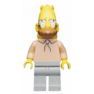 grampa simpson the simpsons series 1 minifigure only without stand and accessories
