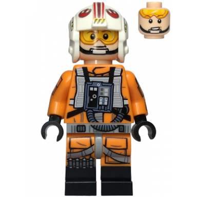 luke skywalker - pilot suit printed arms black boots