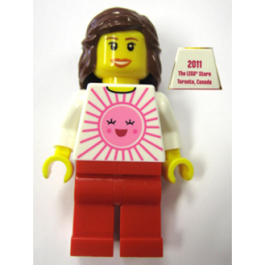 lego brand store female pink sun - toronto canada sherway square