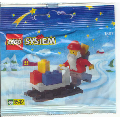 santa claus and sleigh polybag