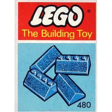slopes and slopes double 2 x 4 blue the building toy