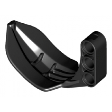 black technic grabber arm claw hook with 3l liftarm thick type 2