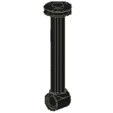 technic shock absorber 10l damped piston rod with gasket assembly