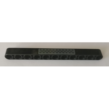 technic liftarm thick 1 x 11 with medium black circles tread plate pattern sticker - set 42082