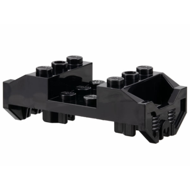 black train wheel rc holder with pin slots
