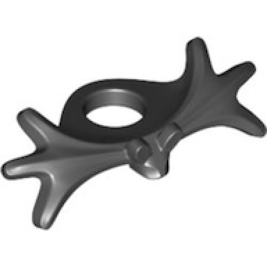 black minifigure neck collar bat shaped