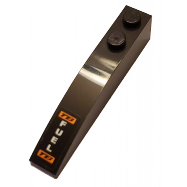 black slope curved 6 x 1 with tb fuel tb pattern sticker - set 8051