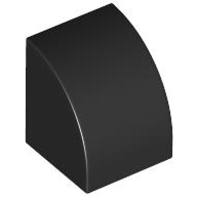 black slope curved 1 x 1