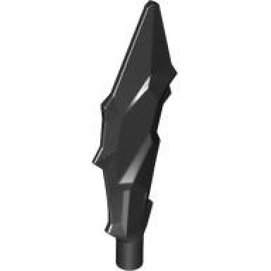 black minifigure weapon sword blade with bar crystal shard