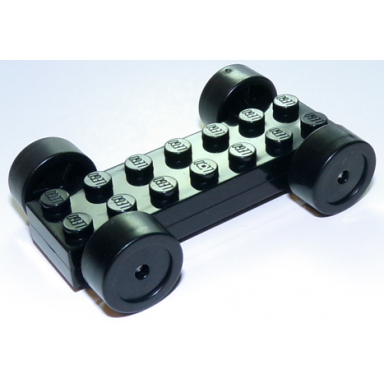 vehicle base fast food racer 2 x 7 x 2 3 with black wheels slicks